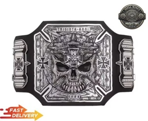 TRIPLE H “30 YEARS” SERIES THE KING SKULL CHAMPIONSHIP REPLICA TITLE BELT 2MM - Picture 1 of 9