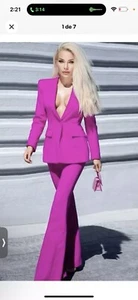 Two Piece Set Office Ladies Women Single Button Pants Blazer + Pants SIZE XXXL - Picture 1 of 8