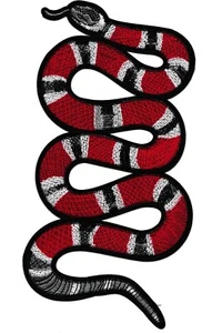 Backpatche Schlange Rücken Patch Aufnäher Übergröße Patch Thermoaufkleber - Bild 1 von 6