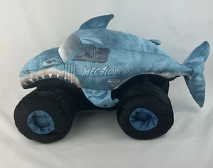 Monster Jam MEGALODON Tiburón 17" Camión Peluche Juguete Almohada Tiburón Azul B7 - Imagen 1 de 8