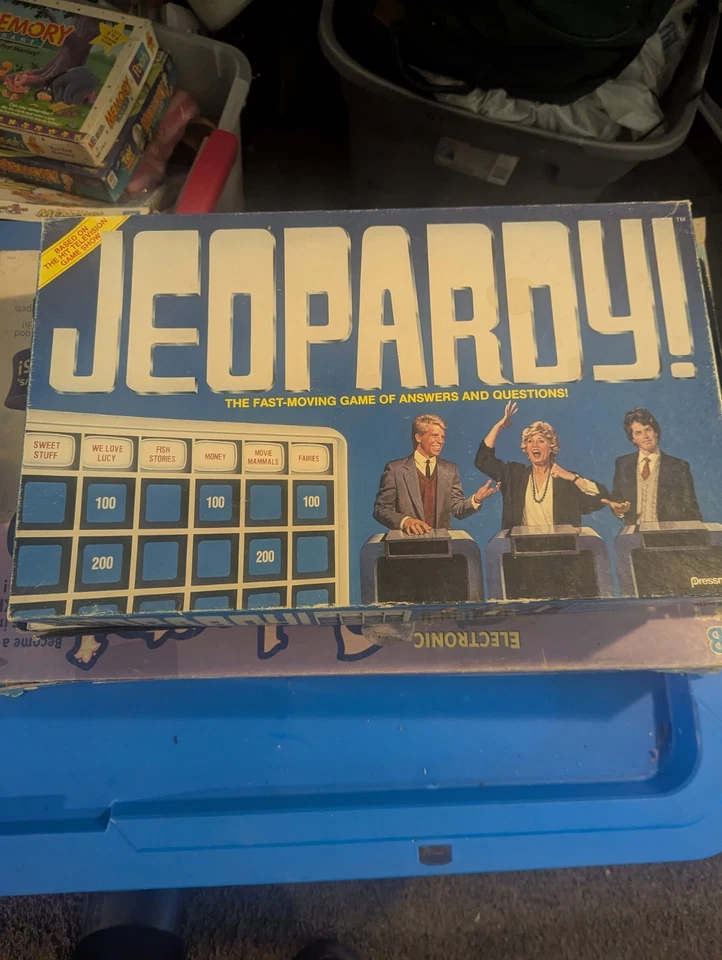 Vintage 1986 Jeopardy Television Show Board Game by Pressman Complete Game Night - Image 1 of 1