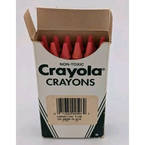 Carnation Pink Crayola Crayons Box Of 12 No. 836 - Picture 1 of 3