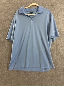 Nike Poloshirt Herren 2XL Blau Logo Dri-Fit Golf Performance - Bild 1 von 6