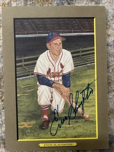 Enos Slaughter JSA Coa Signed Perez Steele Great Moments Autograph Cardinals - Picture 1 of 5
