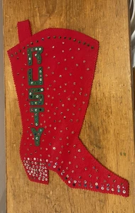 Selbstgemachter Weihnachtsstrumpf rostig - Bild 1 von 4