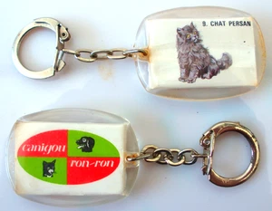 PORTE CLES  KEYCHAIN - CANIGOU RON-RON N° 9 CHAT PERSAN RECTO-VERSO - Picture 1 of 1