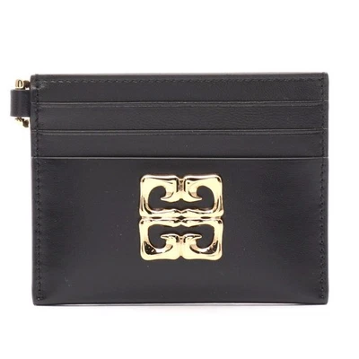 Tarjetero Givenchy 4G de cuero líquido para mujer negro talla única Foto 1 de 4
