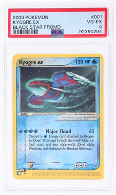2003 Pokemon Nintendo Black Star Promos Kyogre Ex #1 PSA 4 - Image 1 of 2