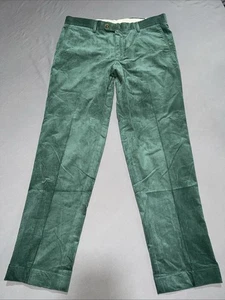 Archer Corduroy Straight Pants Zarpp Men’s 34R Green -4809 - Picture 1 of 17