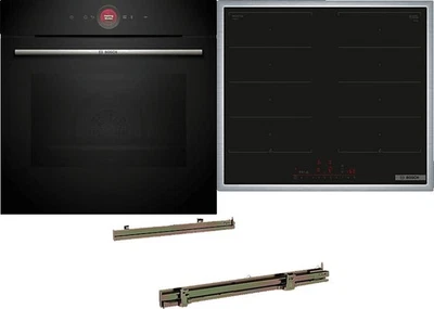 Bosch HBD80PY53 Backofen-Set schwarz Backofen Kochfeld Gut - Refurbished - Bild 1 von 3