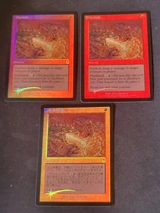 MTG Firebolt Odyssey Foil Japanese English Set Used - Picture 1 of 6