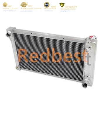 Radiador de aluminio CC367 4 filas para camioneta Chevloet C/K C10 C20 C30 1967-1972 Foto 1 de 4