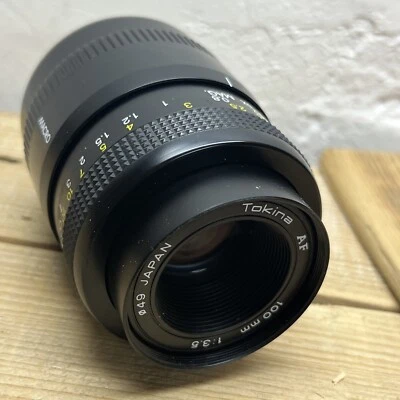 Tokina Af Macro 100mm f/3.5 Minolta Sony Alpha mount lens As Is Haze - Image 1 of 4