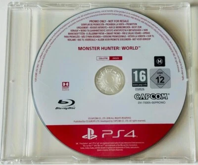 PS4 Monster Hunter: World PROMOTIONAL COPY RARE Excellent Condition Disc Only - Image 1 of 2