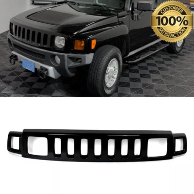 Fit Hummer H3 H3T 2006-2009 2010 Factory Style Gloss Black Front Bumper Grille - Image 1 of 4