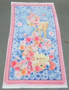 Michael Miller Quilt-Basteln Stoff HIRSCH IM GARTEN PANEL Himmel 2/3 Yard (DC-10515) - Bild 1 von 1