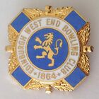 Edinburgh West End Bowling Club Badge Pin Rare Vintage United Kingdom (M14)