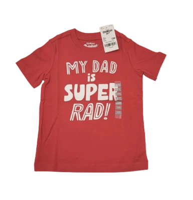 Oshkosh Kids Unisex T-Shirt Short Sleeve Red - Image 1 of 2