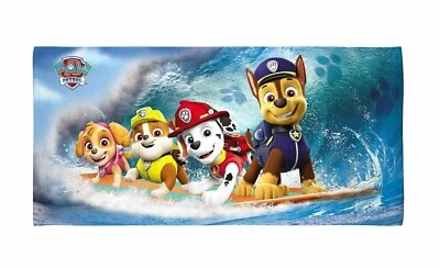 PAW Patrol CACHORROS DE SURF TODO ALGODÓN NIÑOS PLAYA PISCINA TOALLA DE BAÑO 28 PULGADAS X 58 PULGADAS Foto 1 de 4