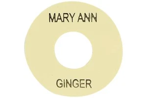 Toggle Switch Ring Poker Chip MARY ANN/GINGER - Cream - Picture 1 of 1