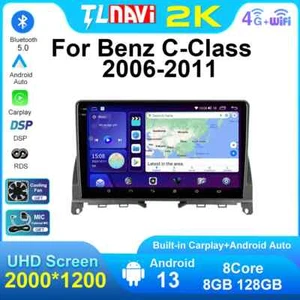 For Mercedes Benz C 3 W204 S204 2006-2011 Android Auto Car Player GPS Carplay - Picture 1 of 32