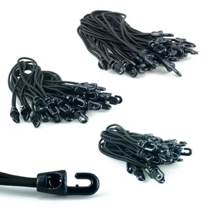 25 x Spann-Gummi Planen Gummi-Spanner Expander Schlinge Fixe Kunststoffhaken - Bild 1 von 8