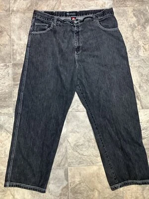 Vintage Dtek Jeans 44/32 Black Y2k Hip Hop Skater Hipster Streetwear  - Image 1 of 4