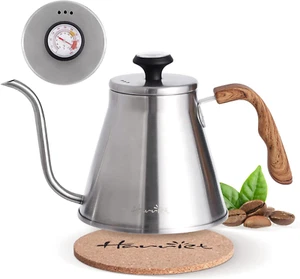 Bollitore a Collo d'Oca, 37Oz Versare sopra Bollitore Caffè con Termometro Integrato, Anti-H - Foto 1 di 7