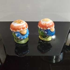 Vintage Japan Blumen Salz und Pfeffer Shaker - Bild 1 von 4
