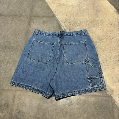 Pantalones Cortos Xhileration Carpenter Para Mujer 16W Denim Azul Tiro Alto Y2K Mamá Foto 1 de 4