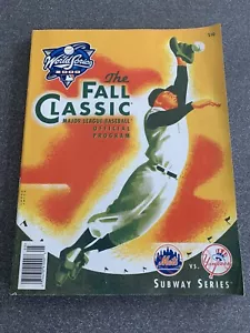 2000 MLB World Series Official Program The Fall Classic Mets vs Yankees Subway - Picture 1 of 2