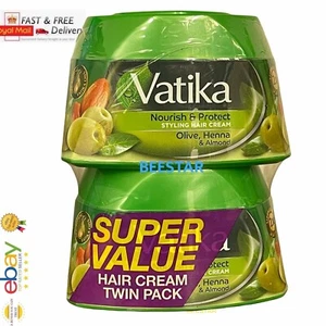 VATIKA | Nourish & Protect Styling Hair Cream 140ML Olive and Almond ,DABUR - Picture 1 of 2