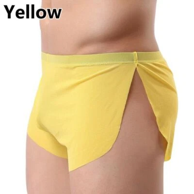 81-027 Transparente Boxer Pants GELB Atmungsaktiv ultradünn geschlitzt S-3XL - Bild 1 von 4