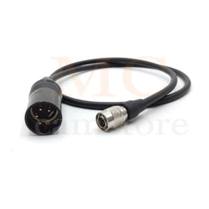 4-pin XLR male to 4-pin male  Hirose adapter cable， for Zoom F4/F8/633/644  - Picture 1 of 6