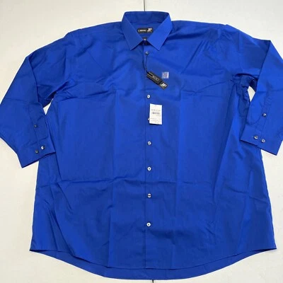 JF J Ferrari Mens Button Up Shirt - 18.5   34/35 - Blue - Image 1 of 4
