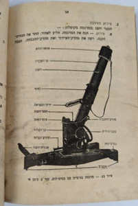 1949 ISRAEL IDF SELTENES HANDBUCH jüdisch ZWEI ZOLL MÖRSER Hebräisches Buch Infanterie Training - Bild 1 von 13
