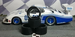 1/32 URETHANE SLOT CAR TIRES 2pr PGT-21135XLM fit all CARRERA Porsche 935/78  - Picture 1 of 1