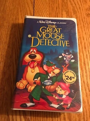 DISNEY CLASSIC THE GREAT MOUSE DETECTIVE NEW SEALED VHS VIDEO BLACK DIAMOND - Image 1 of 3