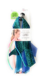 Scunci Slipknot Ponytail Glitter Ribbon Accessory 53551-p - Picture 1 of 2