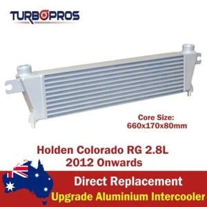 Upgrade Aluminium 80mm Intercooler For Holden Colorado RG 2.8L 2012 Onwards - Picture 1 of 13