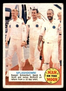 1969 Topps Man on the Moon #49B Splashdown! VG *d5