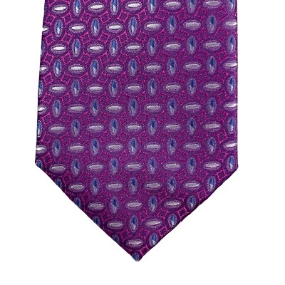 Perry Ellis Mens Mileto Neat Neck Tie Purple 3 1/8" - Image 1 of 4
