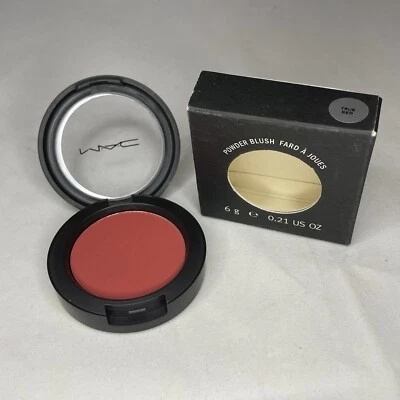MAC POWDER BLUSH 6g/0.21 Oz. True Red New in Box - Image 1 of 4