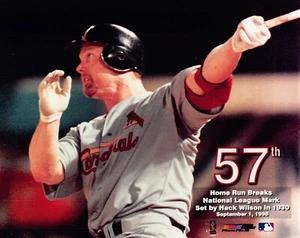 Mark McGwire St. Louis Cardinals 57th HR 8x10 Photo #3008 - Picture 1 of 1