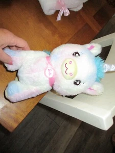 Barbie Pet Bean Peluche Unicorno Gattino 12" Cool Coccolone Rosa Ama Animali Domestici - Foto 1 di 3