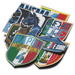 Adesivi Napoli 4° Scudetto 202 Sticker Campioni d'Italia Ciuccio Anema e Core - Picture 1 of 79