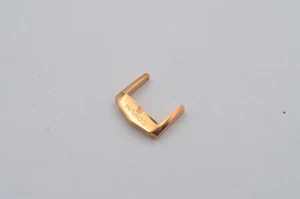 Corum 18MM Vintage Plated Steel Plated Leather Buckle Closure Bracelet - Picture 1 of 2