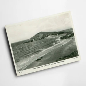 A6 PRINT - Vintage Devon - Burgh Island/Hotel from Mainland Bigbury-on-Sea - Picture 1 of 1