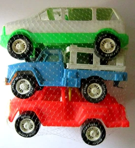 Juego de 3 juguetes vintage American Plastic Toys Inc & Gay sellados en juego de redes - Imagen 1 de 6