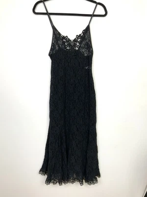 De Colección Hanky Panky Talla Grande Negro Floral Encaje Camisón Transparente Vestido Sin Mangas Lencería Foto 1 de 4